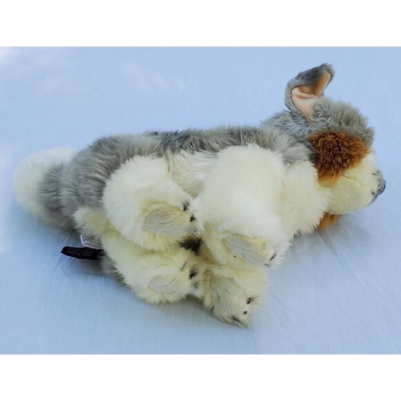 Bearington Collection Plush Puppy Dog 11" Stuffed Animal plus 4" Tail - Picture 2 of 10